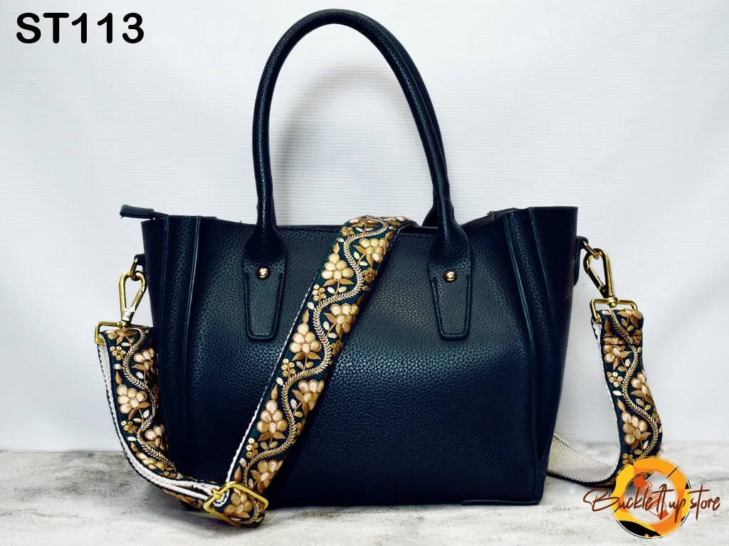 Crossbody Straps Replacement Shoulder Strap Tote Bags Messenger Strap for Purses Embroidered Boho Guitar Strap Handbag Strap Gift for Mother