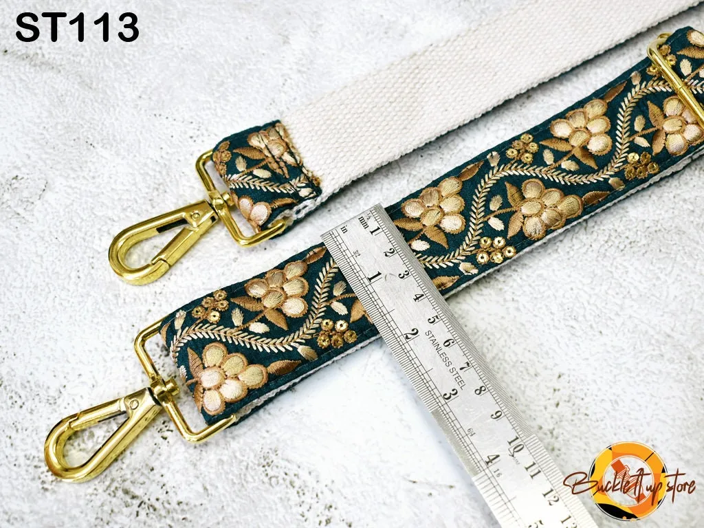 Crossbody Straps Replacement Shoulder Strap Tote Bags Messenger Strap for Purses Embroidered Boho Guitar Strap Handbag Strap Gift for Mother