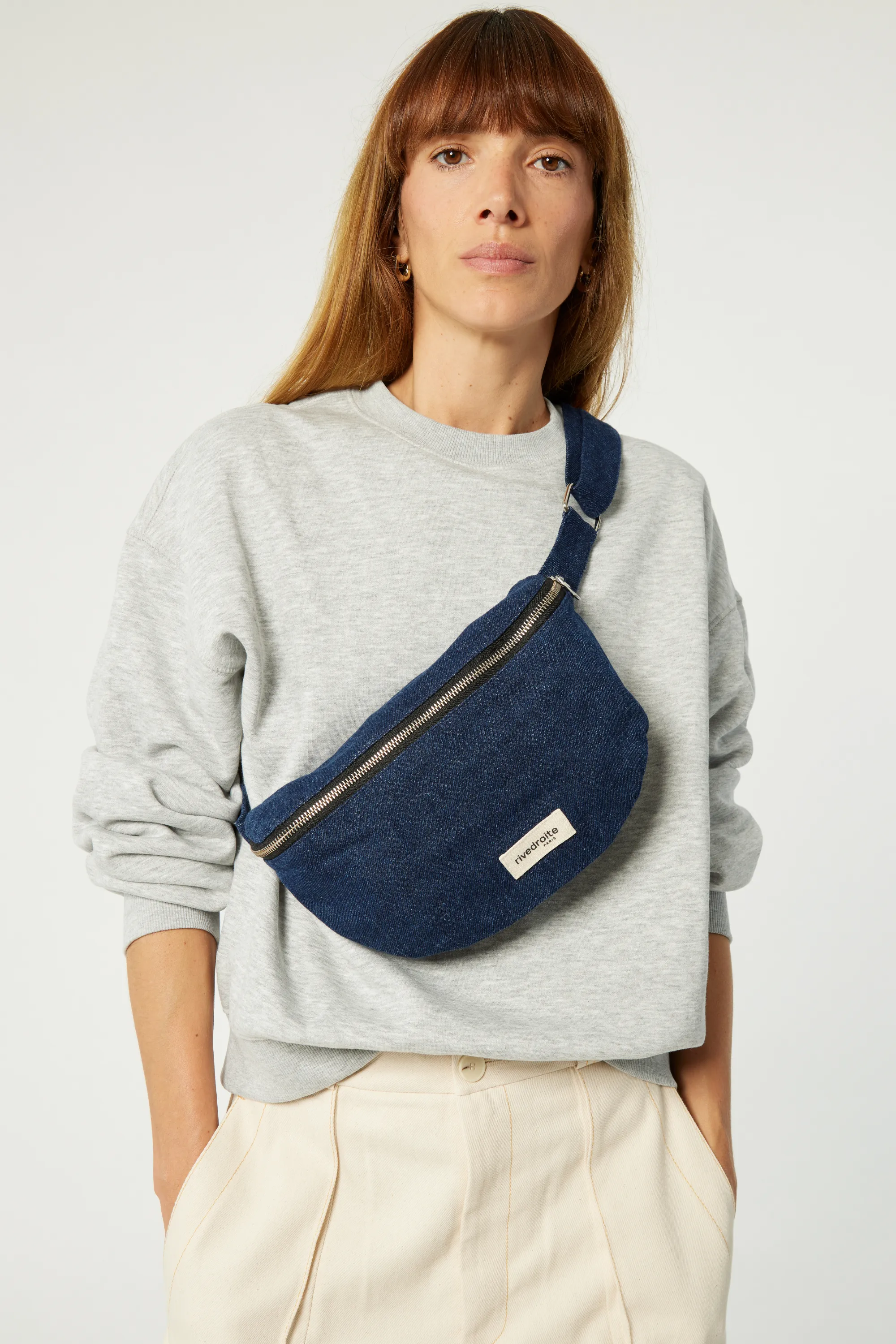 Custine the waist bag - Upcycled Raw Denim