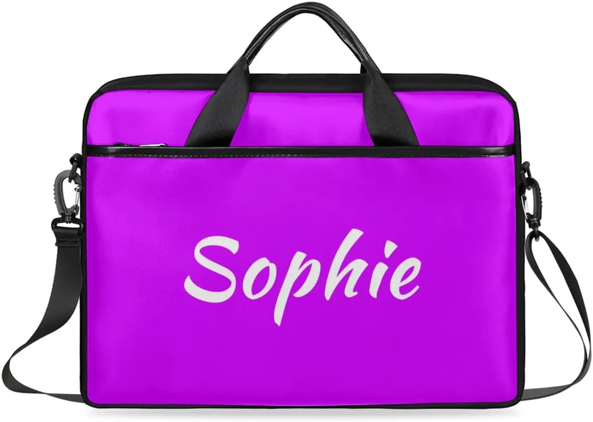 Custom Laptop Bag with Name Personalized Shoulder Bag Lightweight Computer Bag Messenger Bags with Handle