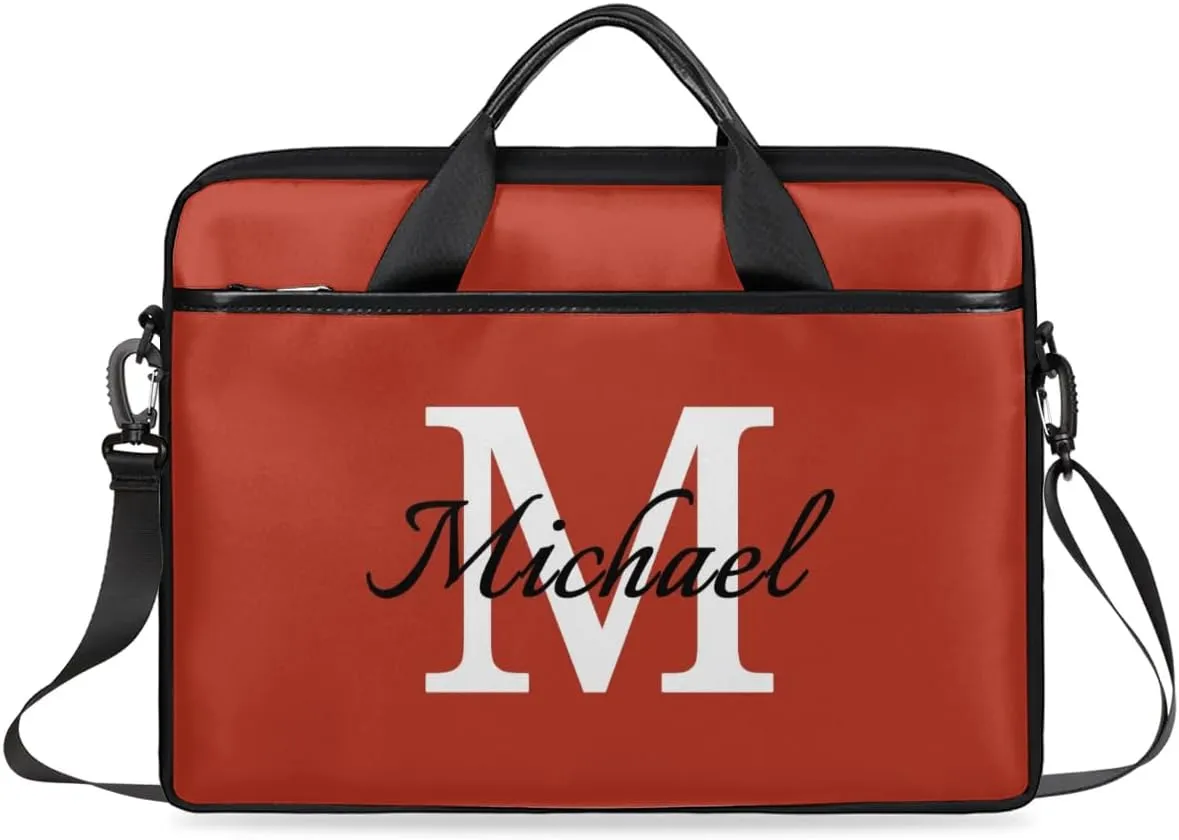 Custom Laptop Bag with Name Personalized Shoulder Bag Lightweight Computer Bag Messenger Bags with Handle