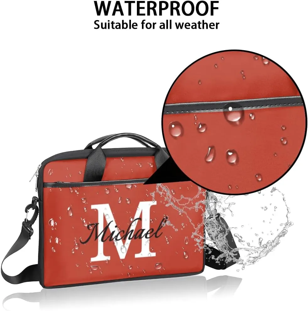 Custom Laptop Bag with Name Personalized Shoulder Bag Lightweight Computer Bag Messenger Bags with Handle