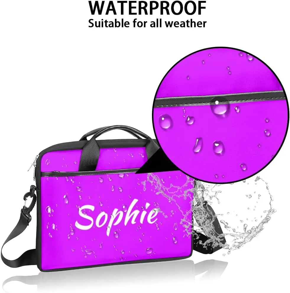 Custom Laptop Bag with Name Personalized Shoulder Bag Lightweight Computer Bag Messenger Bags with Handle