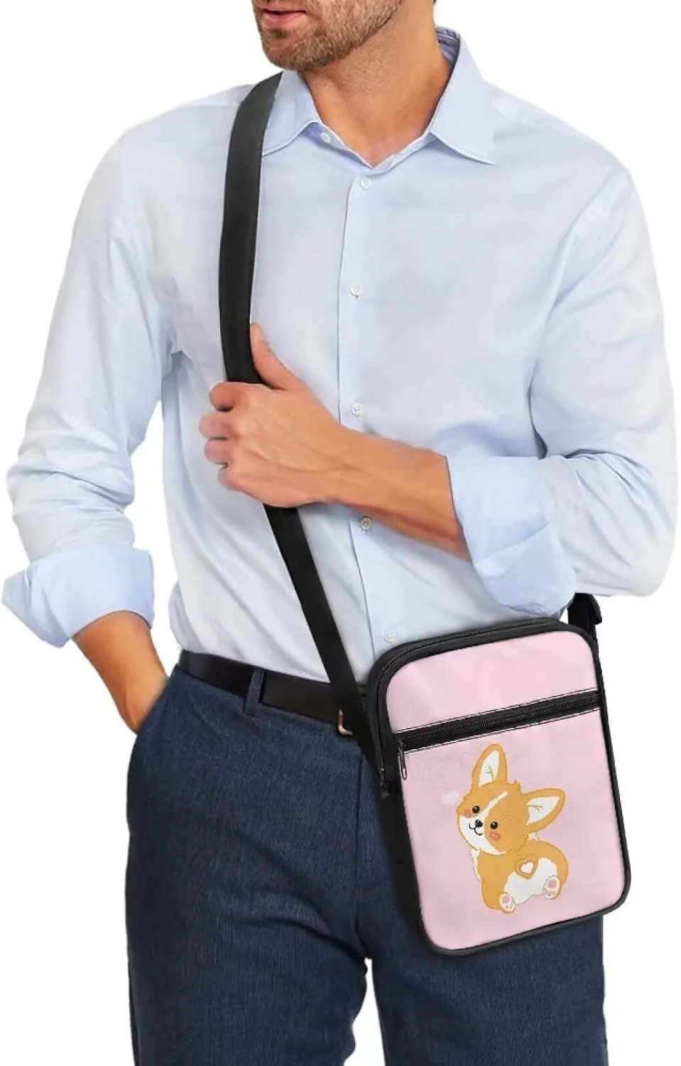 Cute Crossbody Messenger Bags Sling Purses for Women Trendy with Zipper