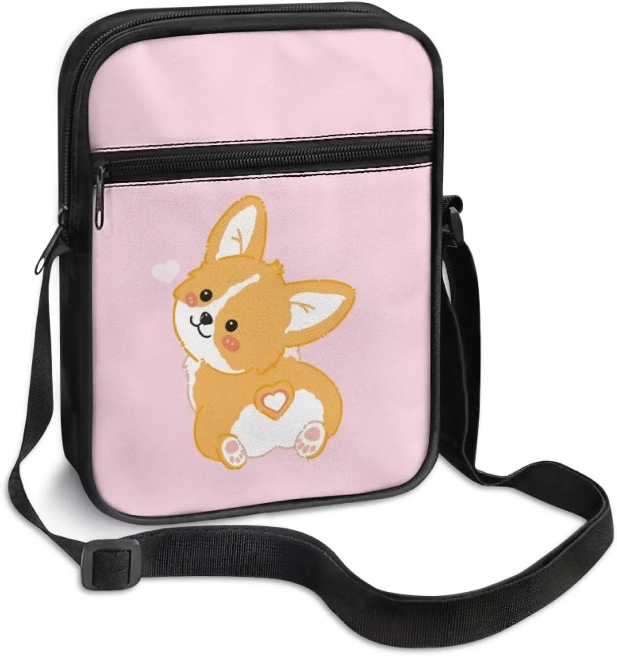 Cute Crossbody Messenger Bags Sling Purses for Women Trendy with Zipper