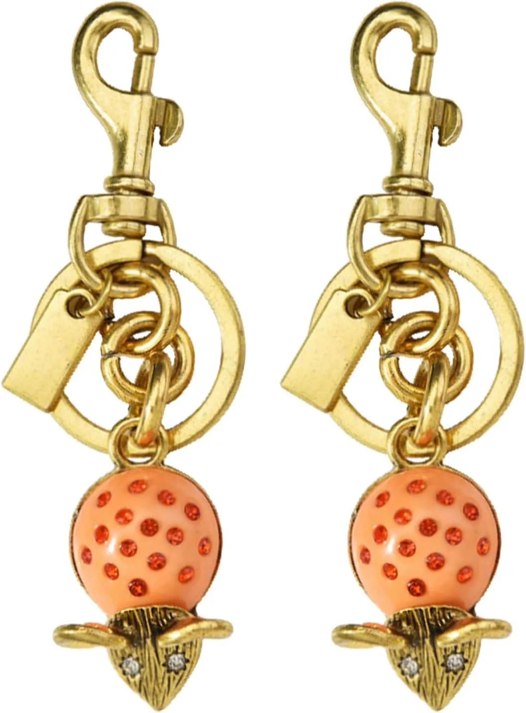 Cute Gold Mouse Keychain Car Key Chain Bag Purse Charm Bag Charms For Tote Bags Accessories For Women
