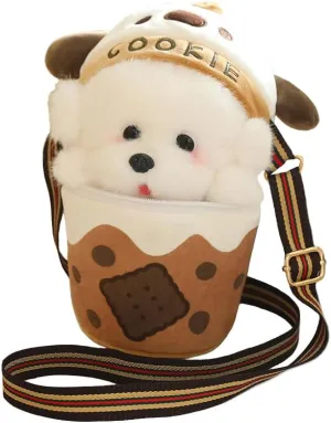 Cute Teacup Dog Bag Cartoon Puppy Handbag Messenger Bag