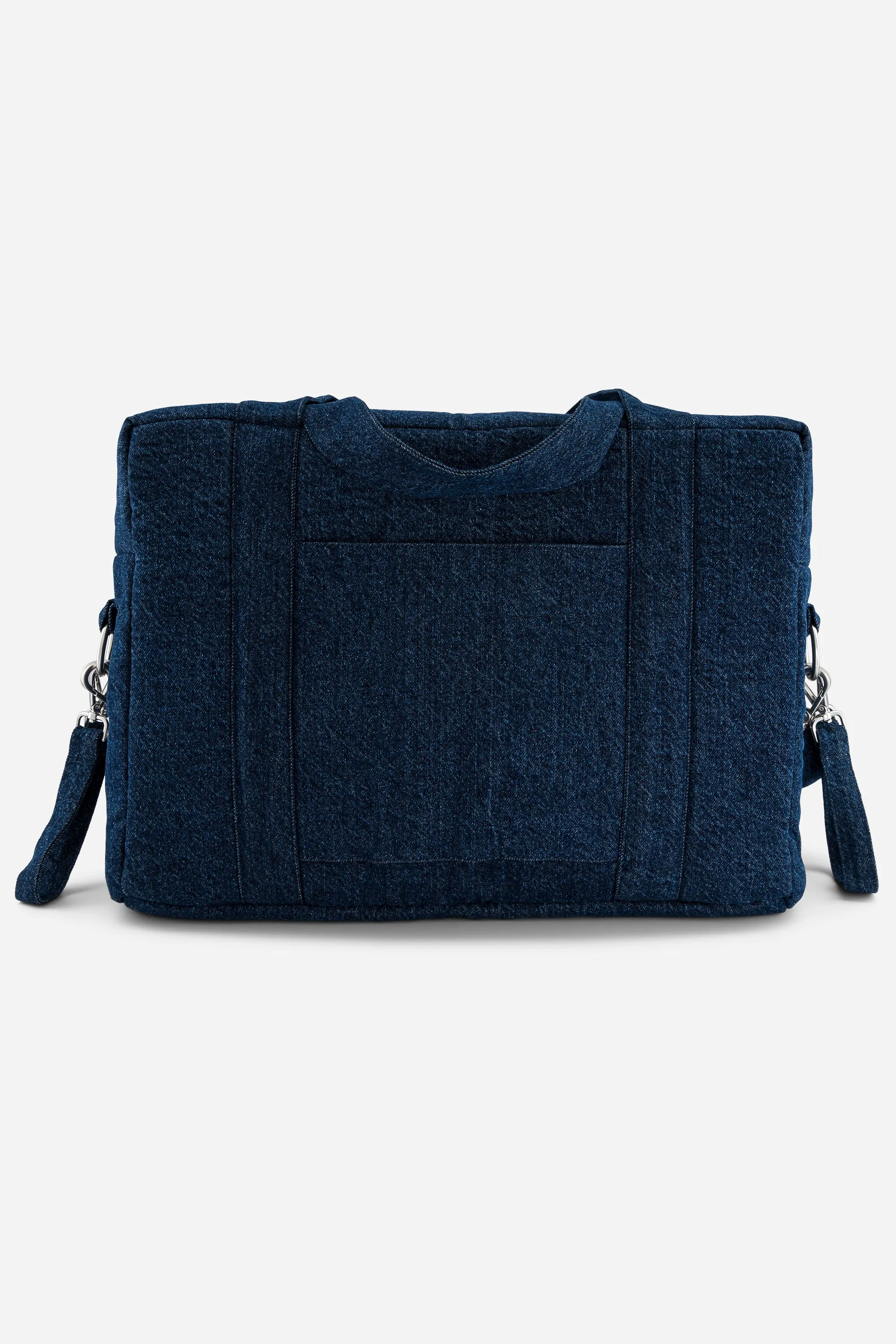 Darcy the anti diaper bag - Upcycled Raw Denim