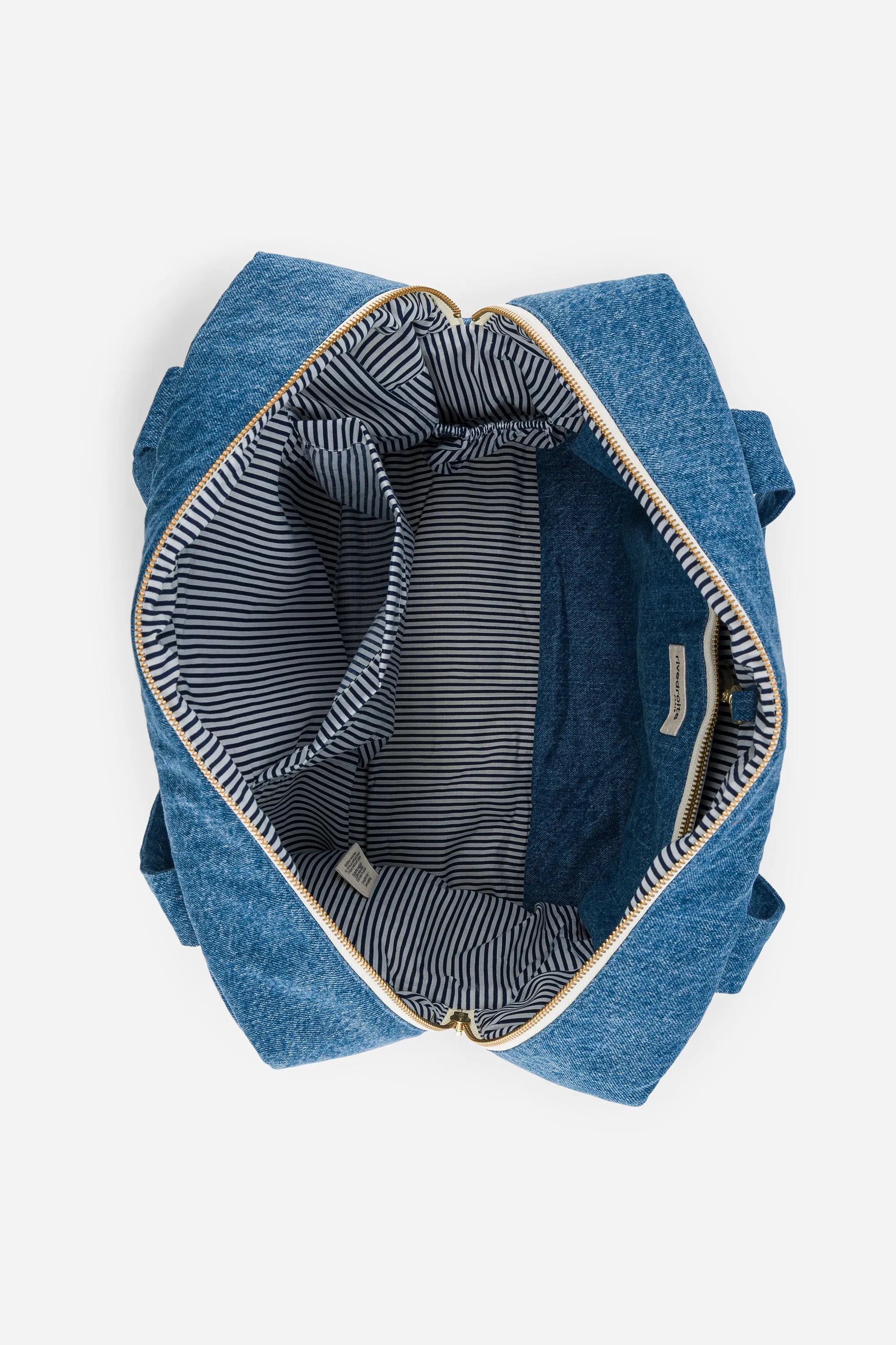Darcy the anti diaper bag - Upcycled Stonewashed Denim