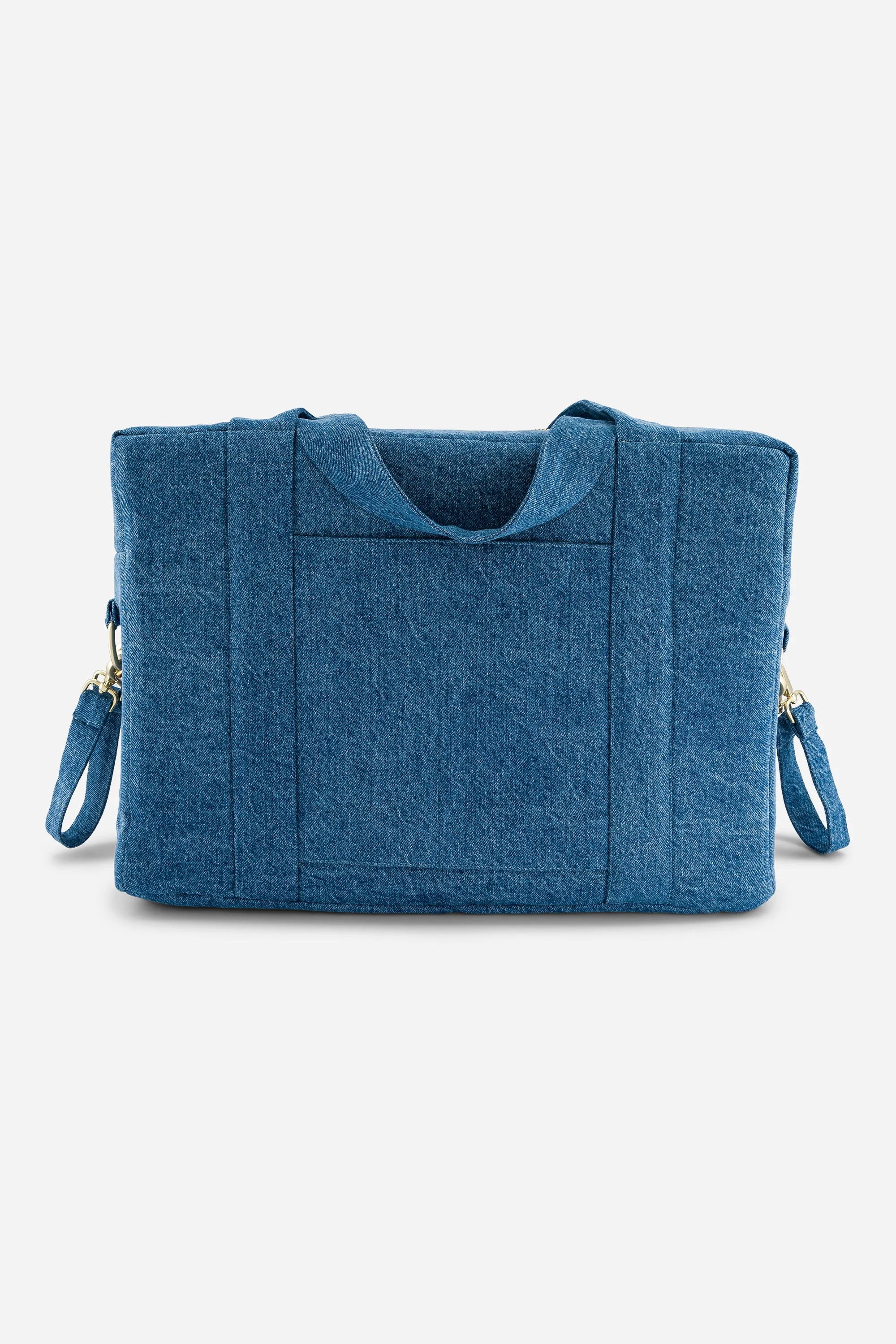 Darcy the anti diaper bag - Upcycled Stonewashed Denim