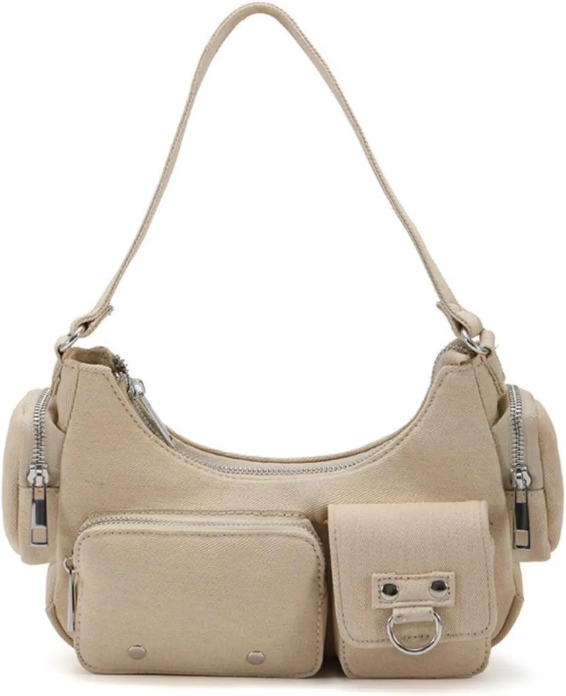 Denim Shoulder Bag Canvas Messenger Bag for Women Tote Bag Casual Hobo Bag Purses Retro Aesthetic Crossbody Bag Handbag