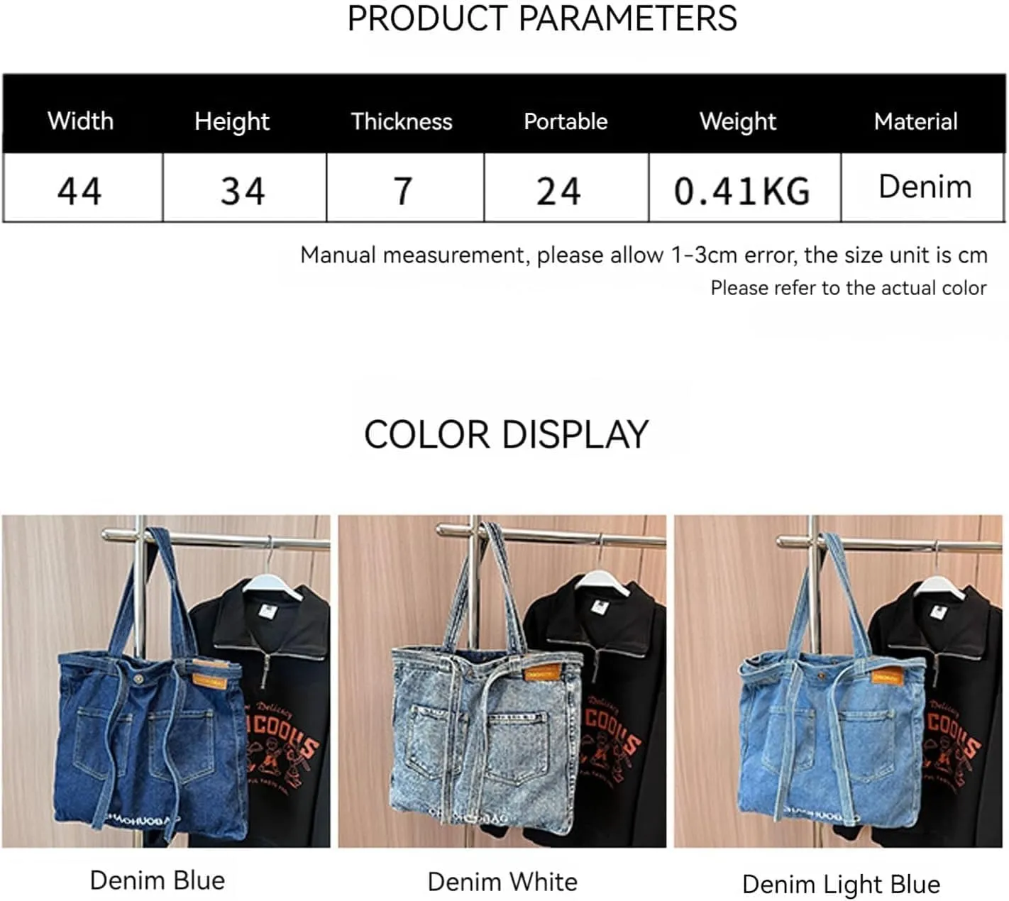 Denim Shoulder Bag Canvas Messenger for Women trendy cute tote hobo crossbady bag Casual jean purse Large Capacity