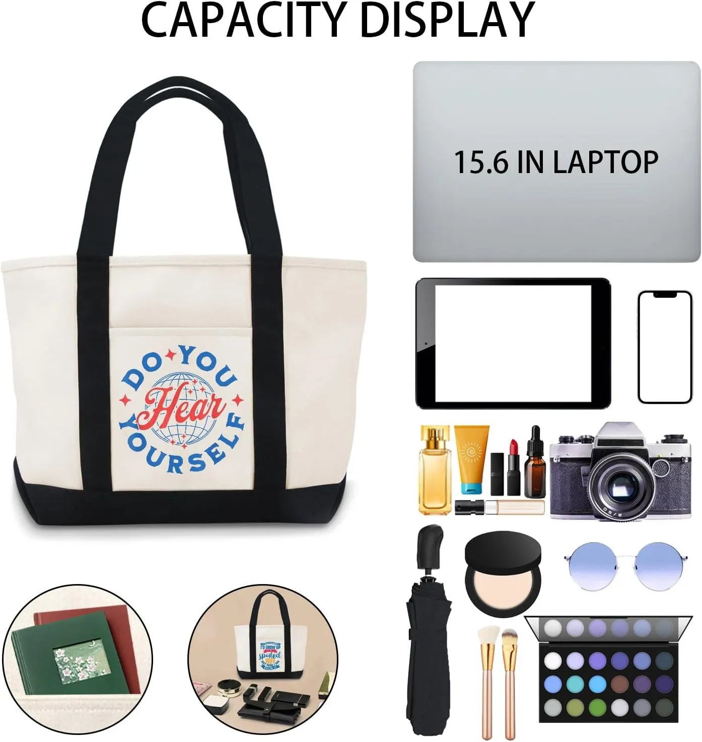 Do You Hear Yourself Canvas Tote Bag Large Canvas Bag Use For Grocery Bags,Shopping Bags