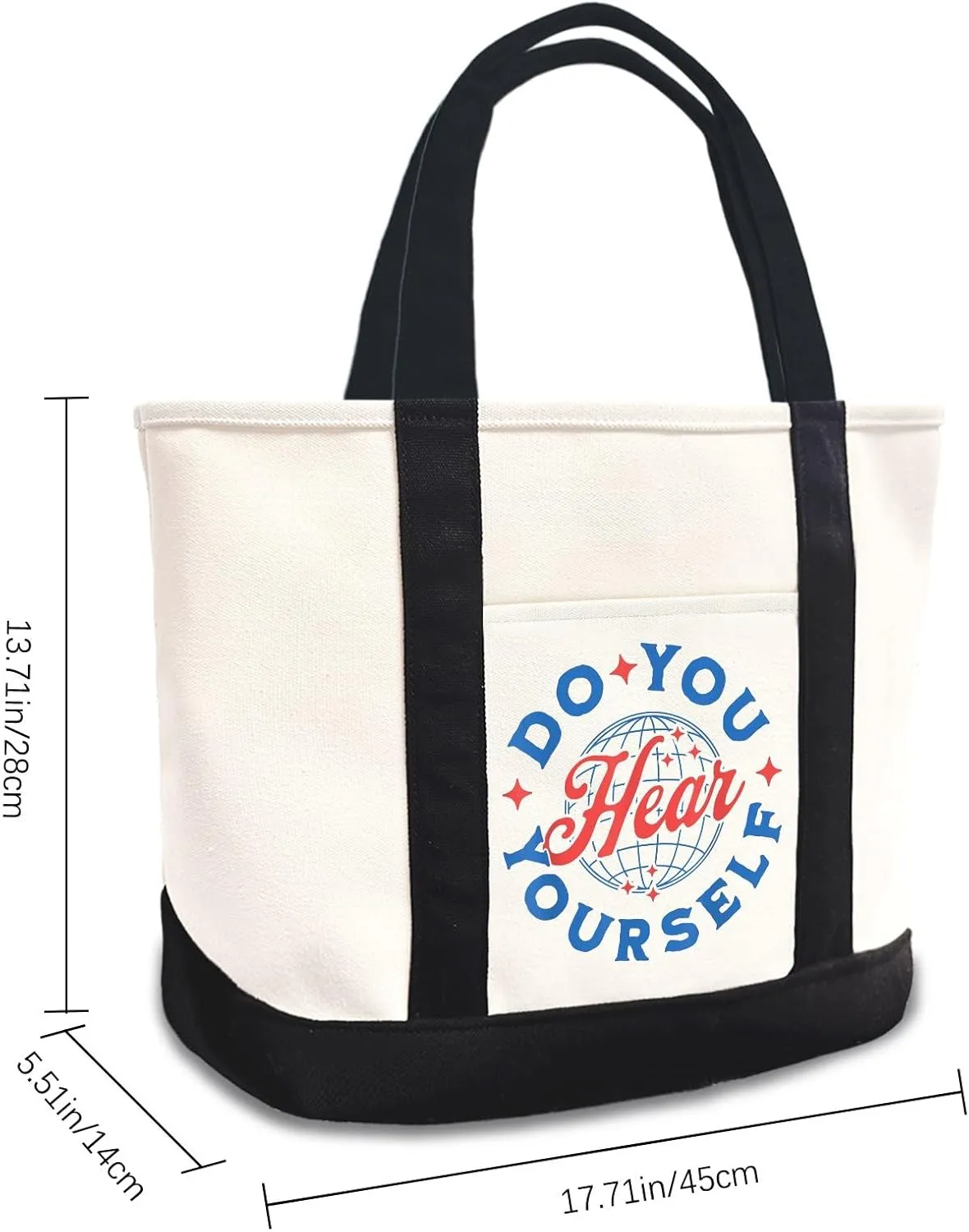 Do You Hear Yourself Canvas Tote Bag Large Canvas Bag Use For Grocery Bags,Shopping Bags