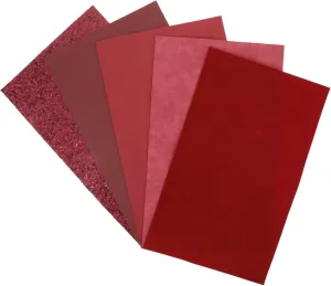 DOITOOL 5pcs Synthetic Leather Sheets for DIY Crafts Soft Textured PU Fabric for Handbags Jewelry Hair Accessories and More
