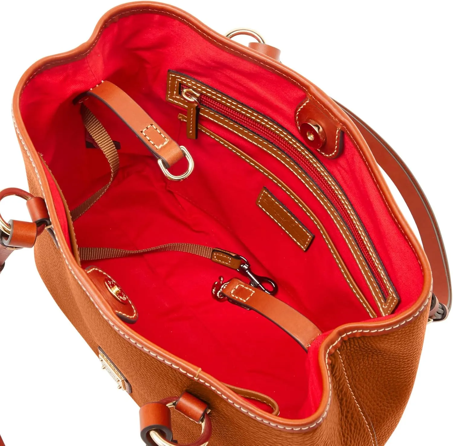 Dooney & Bourke Handbags and Accessories, Pebble Grain Leather Briana Small Shoulder Bag with Wristlet Pouch