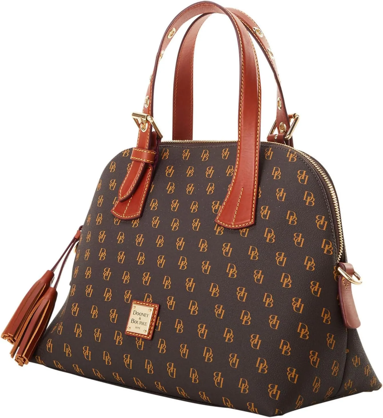 Dooney & Bourke Satchel Handbags for Women, Gretta Audrey Small Satchel Bag with Crossbody Strap