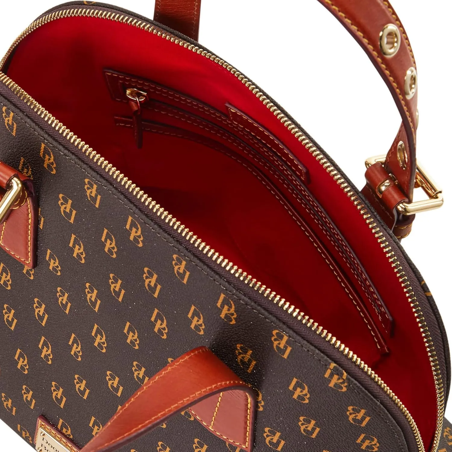 Dooney & Bourke Satchel Handbags for Women, Gretta Audrey Small Satchel Bag with Crossbody Strap