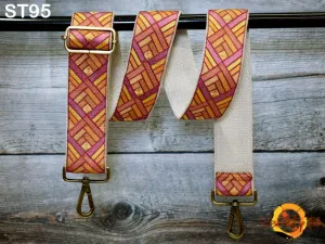 Embroidered Purse Strap Crossbody Strap for Purses Boho Bags Strap Embroidery Replacement Strap Boho Guitar Strap Handbag Strap gift for mom