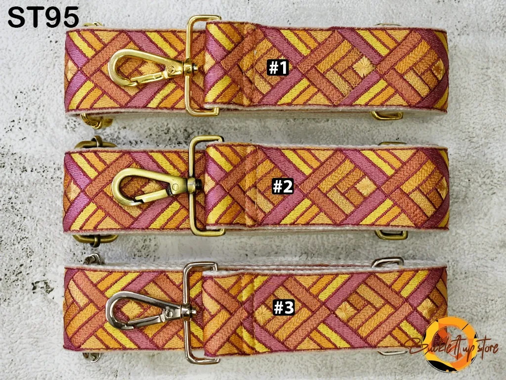Embroidered Purse Strap Crossbody Strap for Purses Boho Bags Strap Embroidery Replacement Strap Boho Guitar Strap Handbag Strap gift for mom
