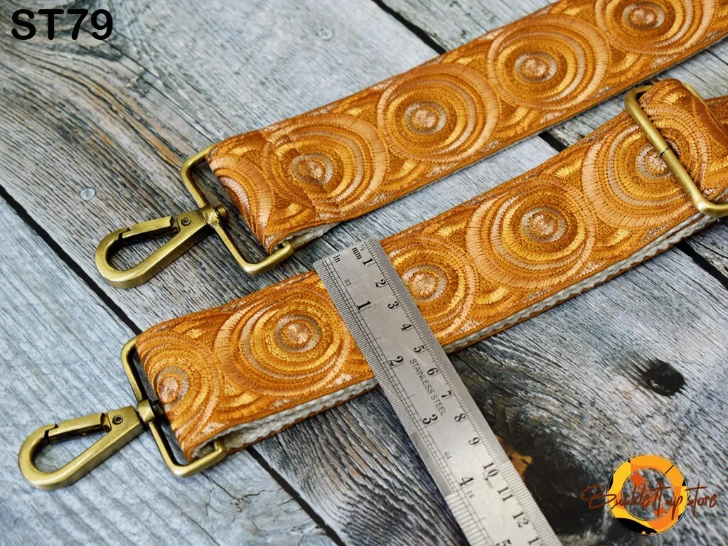 Embroidered Purse Strap Crossbody Strap for Purses Boho Bags Strap Embroidery Replacement Strap Boho Guitar Strap Handbag Strap gift for mom