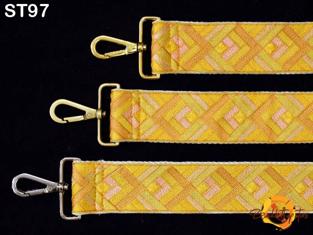 Embroidered Purse Strap Crossbody Strap for Purses Boho Sling Bags Strap Embroidery Replacement Guitar Strap Handbag Strap Tote gift for mom