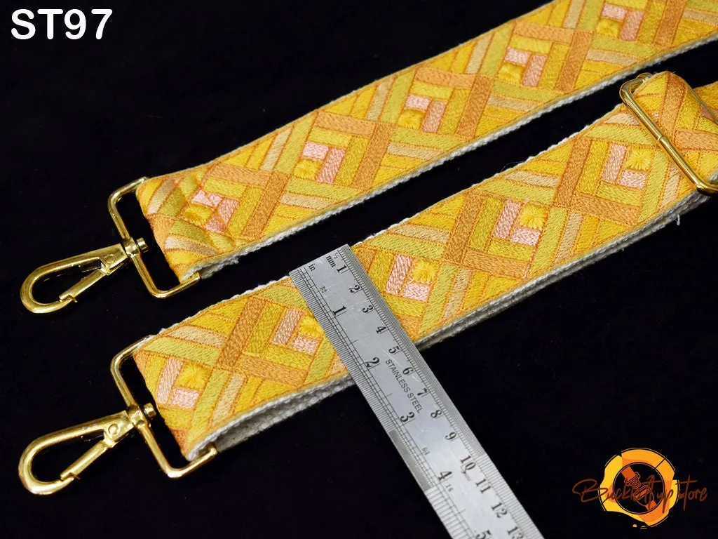 Embroidered Purse Strap Crossbody Strap for Purses Boho Sling Bags Strap Embroidery Replacement Guitar Strap Handbag Strap Tote gift for mom