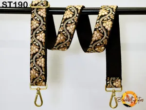 Embroidered Shoulder Crossbody Straps Replacement Strap Tote Messenger Bags Strap for Purses Boho Guitar Strap Handbag Strap Gift for Sister