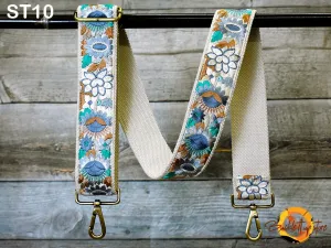 Embroidery Replacement Strap Purse Strap Crossbody Strap for Purses Embroidered Boho Bags Strap Boho Guitar Strap Handbag Strap gift for her