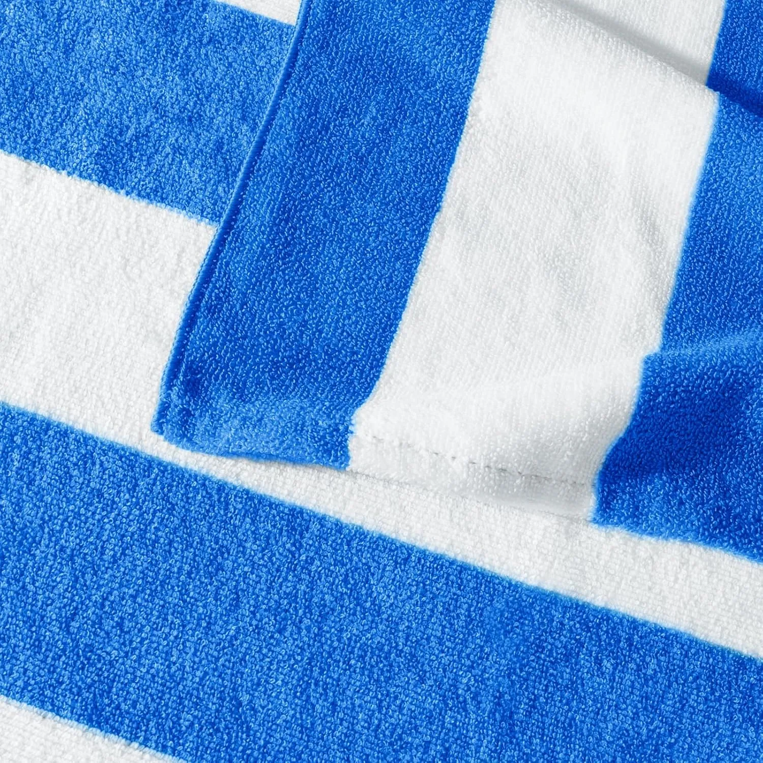 Exclusivo Mezcla 4 Pack Beach Towels, Large Microfiber Striped Beach Bath Pool Towel Set for Kids and Adults, Lightweight and Absorbent, 30x60 Inches, Navy/Blue/Pink/Caribbean Green