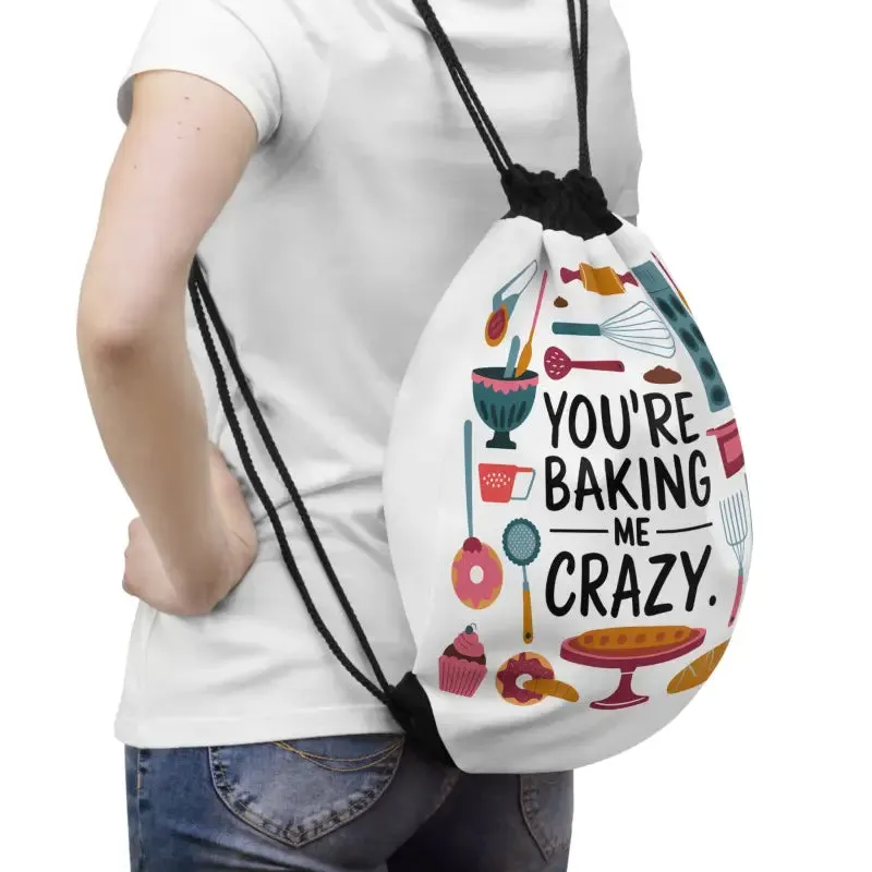 Eye Popping Crazy Outdoor Drawstring Bag
