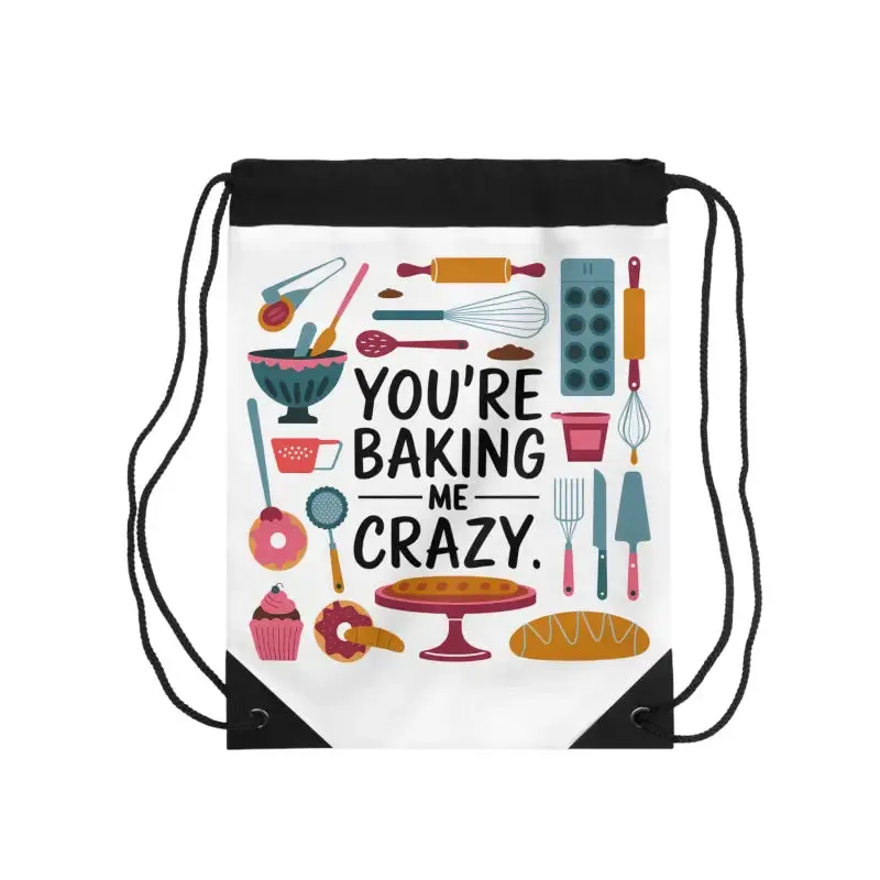 Eye Popping Crazy Outdoor Drawstring Bag