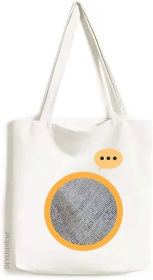 Fabric Flax Gray Abstract Expression Gift Sack Canvas Tote Shoulder Bag