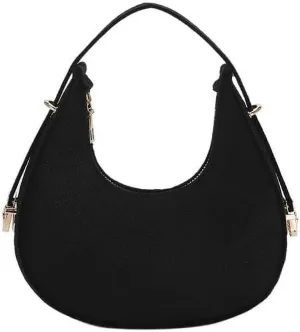 Fashion Alligator Pattern Shoulder Bags for Women Small Handle Underarm Bag Clutch Felt Female Handbag with Purse