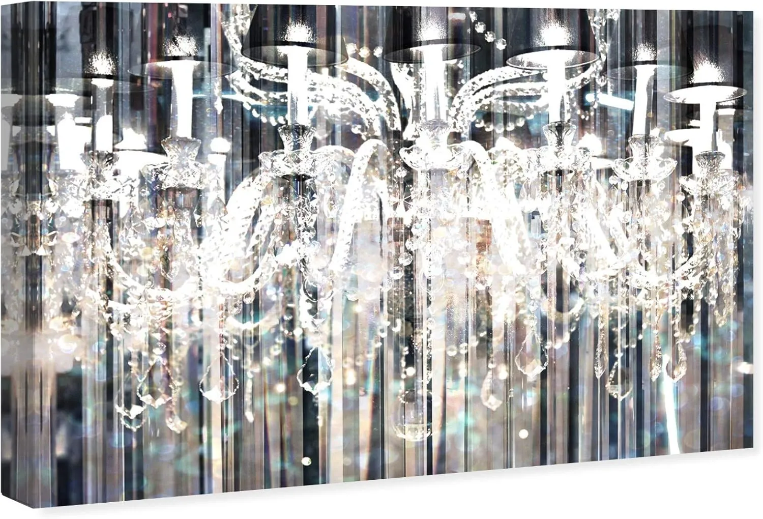 Fashion and Glam Wall Art Canvas Prints 'Diamond Shower'
