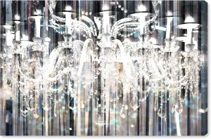 Fashion and Glam Wall Art Canvas Prints 'Diamond Shower'