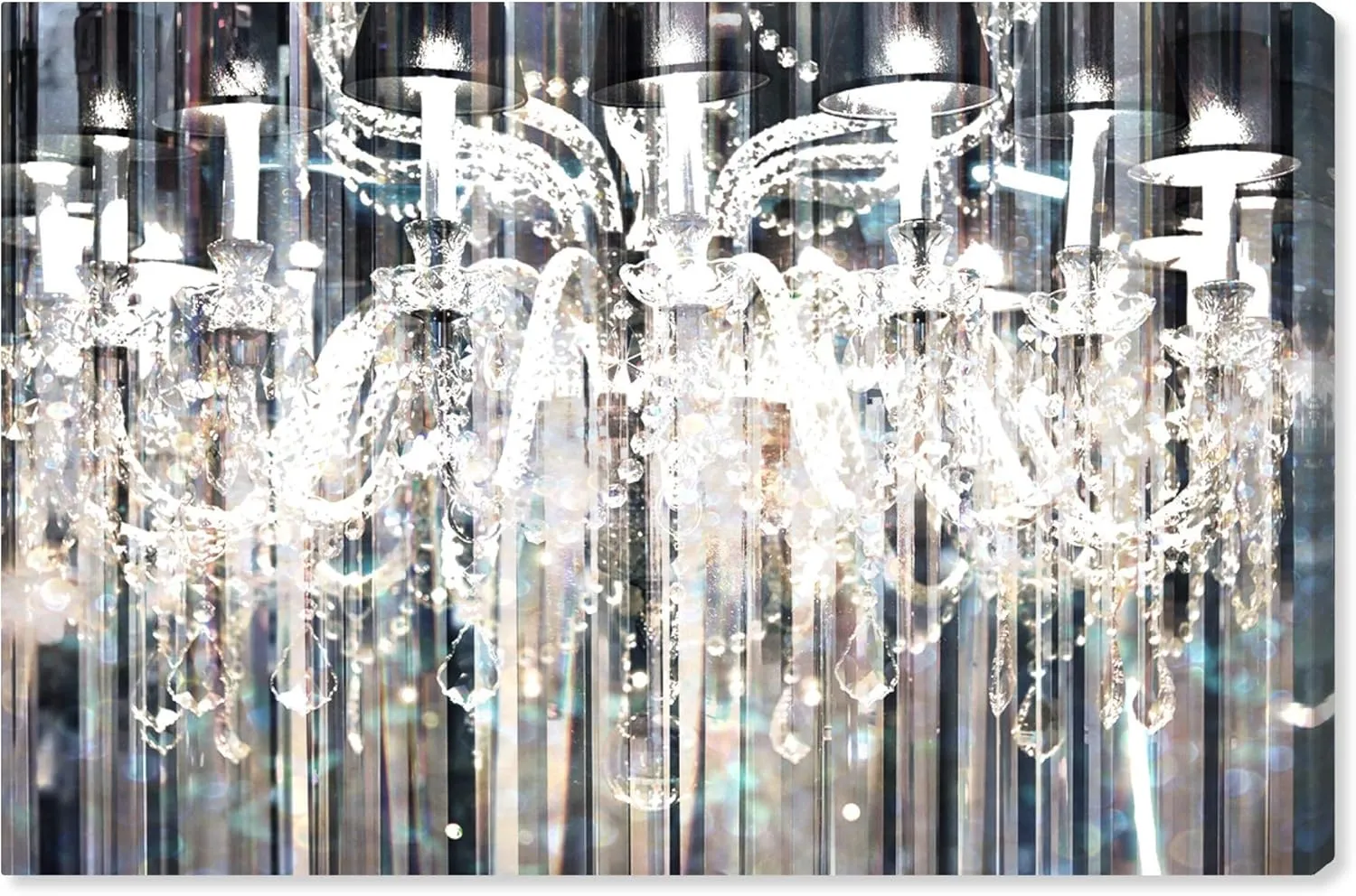 Fashion and Glam Wall Art Canvas Prints 'Diamond Shower'