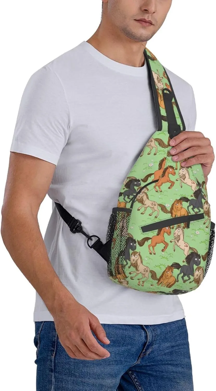Fashion Chest Sling Bag Adjustable Strap Crossbody Shoulder Backpack Travel Casual Unisex Daypack