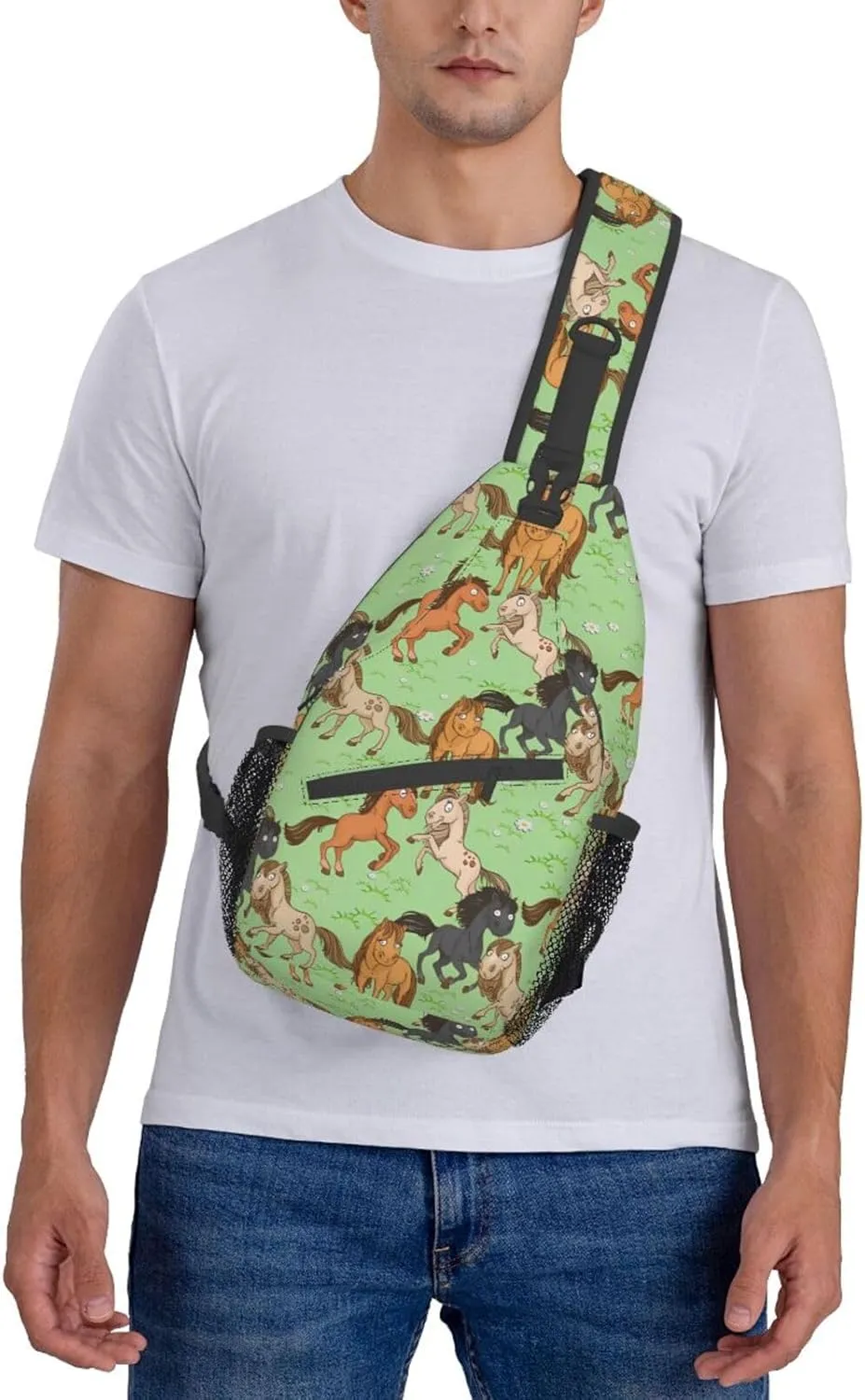 Fashion Chest Sling Bag Adjustable Strap Crossbody Shoulder Backpack Travel Casual Unisex Daypack