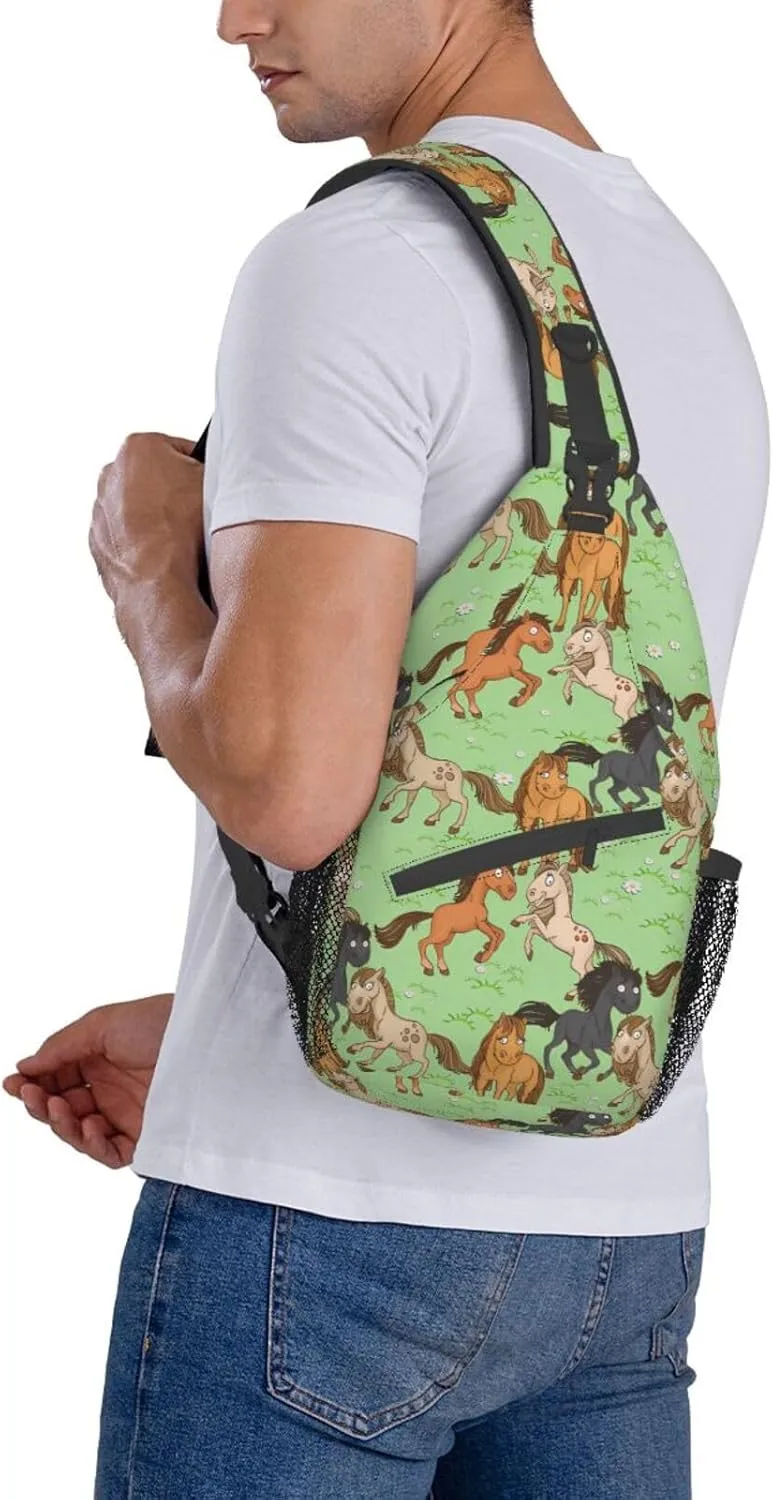 Fashion Chest Sling Bag Adjustable Strap Crossbody Shoulder Backpack Travel Casual Unisex Daypack