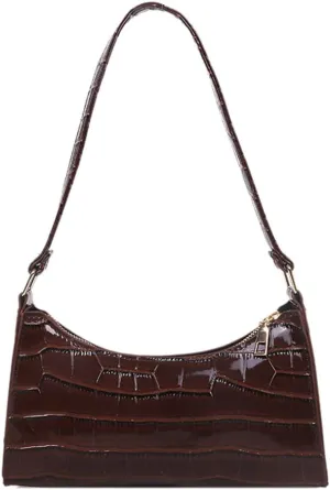 Fashion Women Shopping Handbags Alligator Pattern Shopping Shoulder Bags Casual Zipper for Daily Shopping Leisure