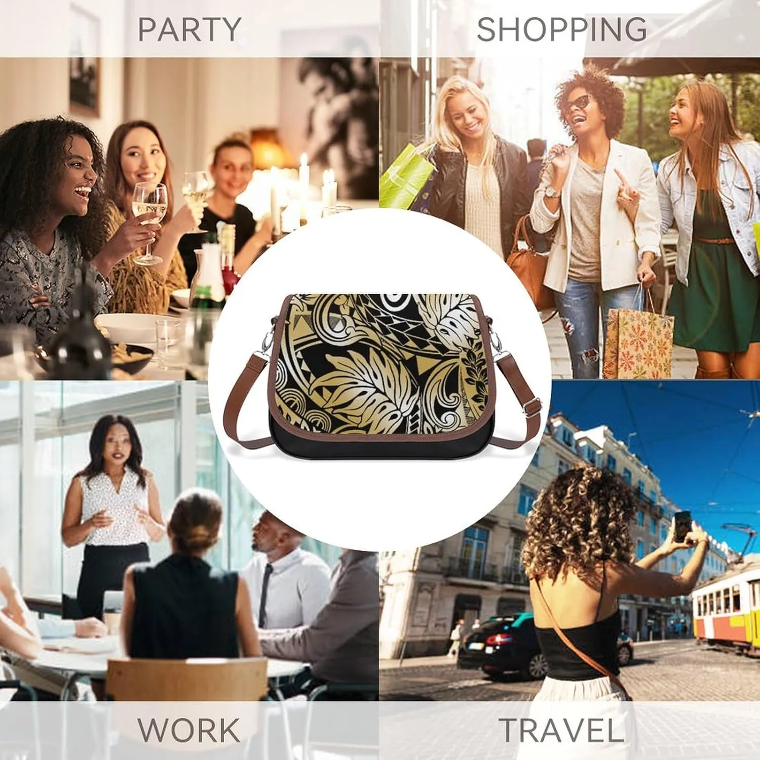 Fashionable Youth Small Bag Customized Polynesian Women'S Crossbody Bag Multi-Functional Work And Travel Bag