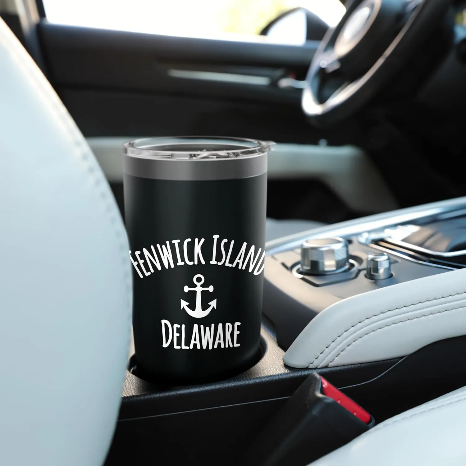 Fenwick Island Delaware Boating Sailing Nautical Boat Anchor Stainless Steel Insulated Tumbler