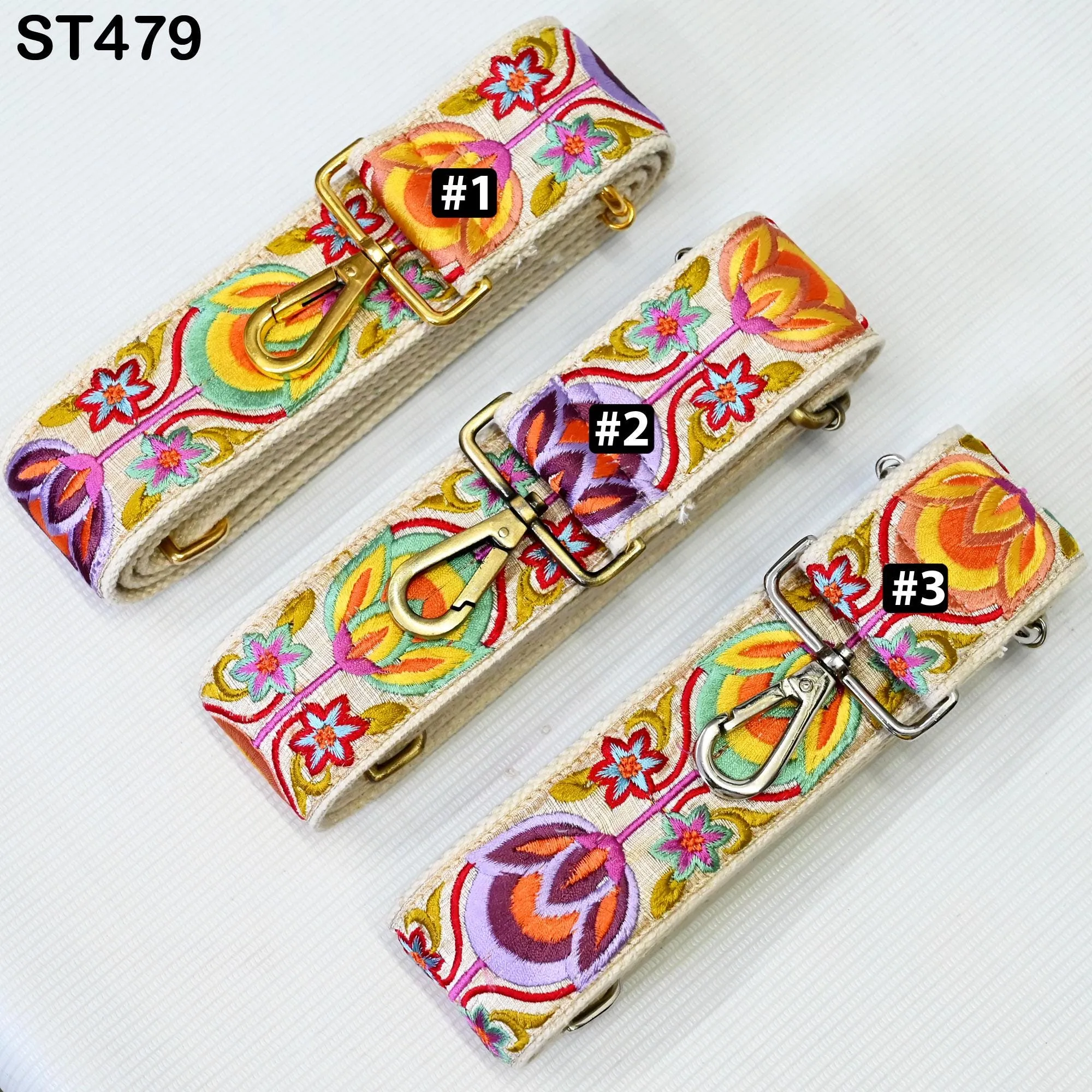 Gift for Holiday Season Replacement Handbag Bag Strap Embroidered Camera Strap Crossbody Strap for Purses Embroidery Adjustable Guitar Strap