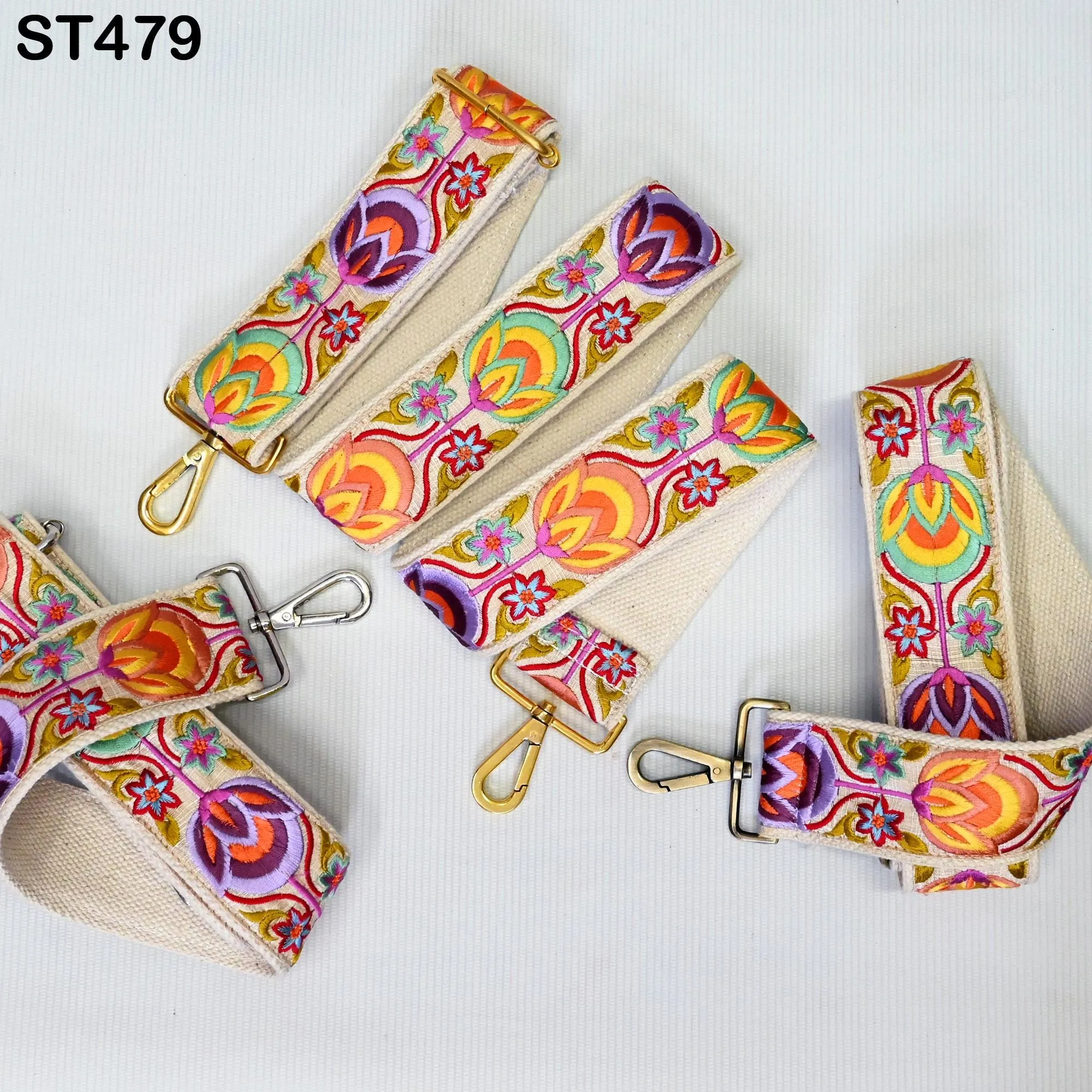 Gift for Holiday Season Replacement Handbag Bag Strap Embroidered Camera Strap Crossbody Strap for Purses Embroidery Adjustable Guitar Strap