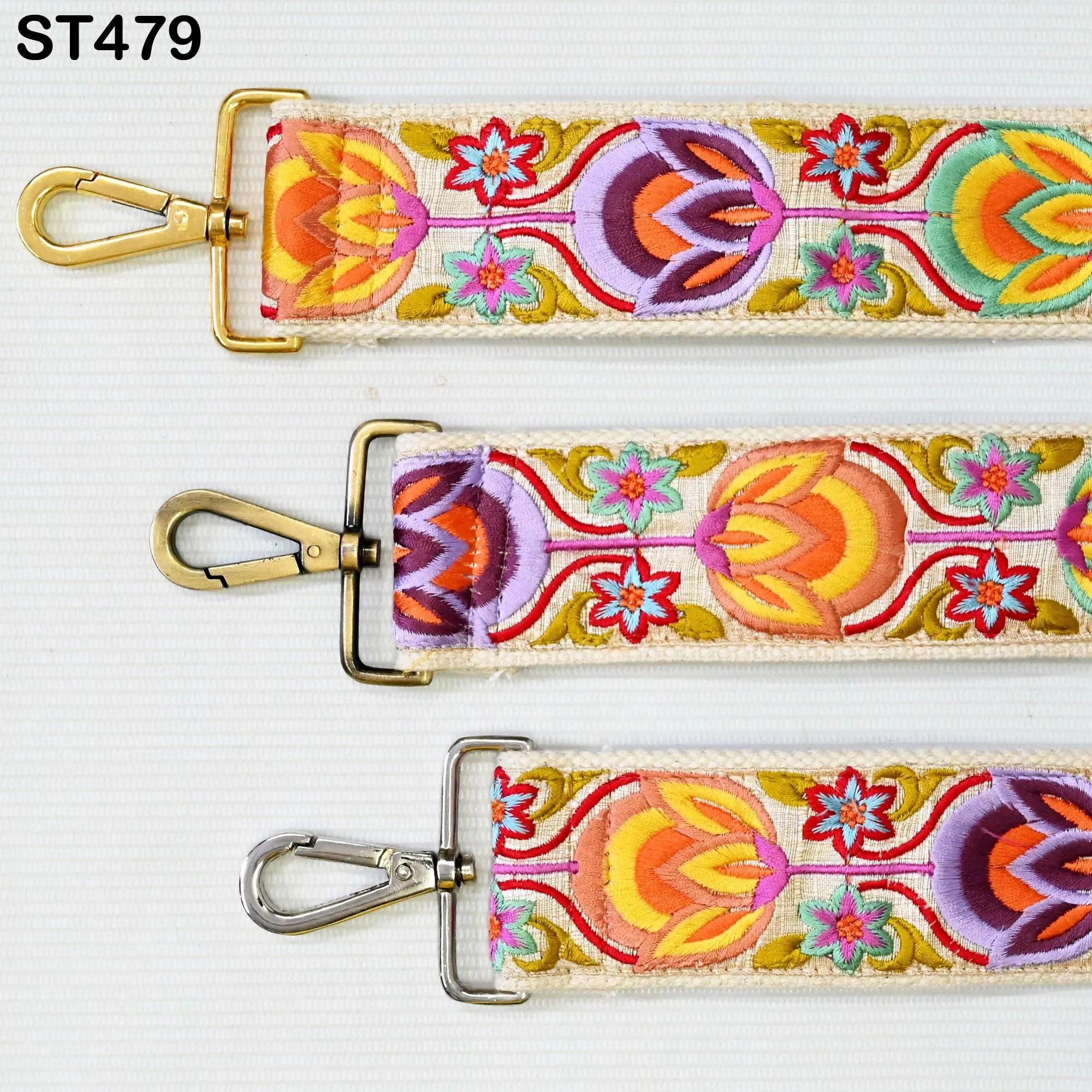 Gift for Holiday Season Replacement Handbag Bag Strap Embroidered Camera Strap Crossbody Strap for Purses Embroidery Adjustable Guitar Strap