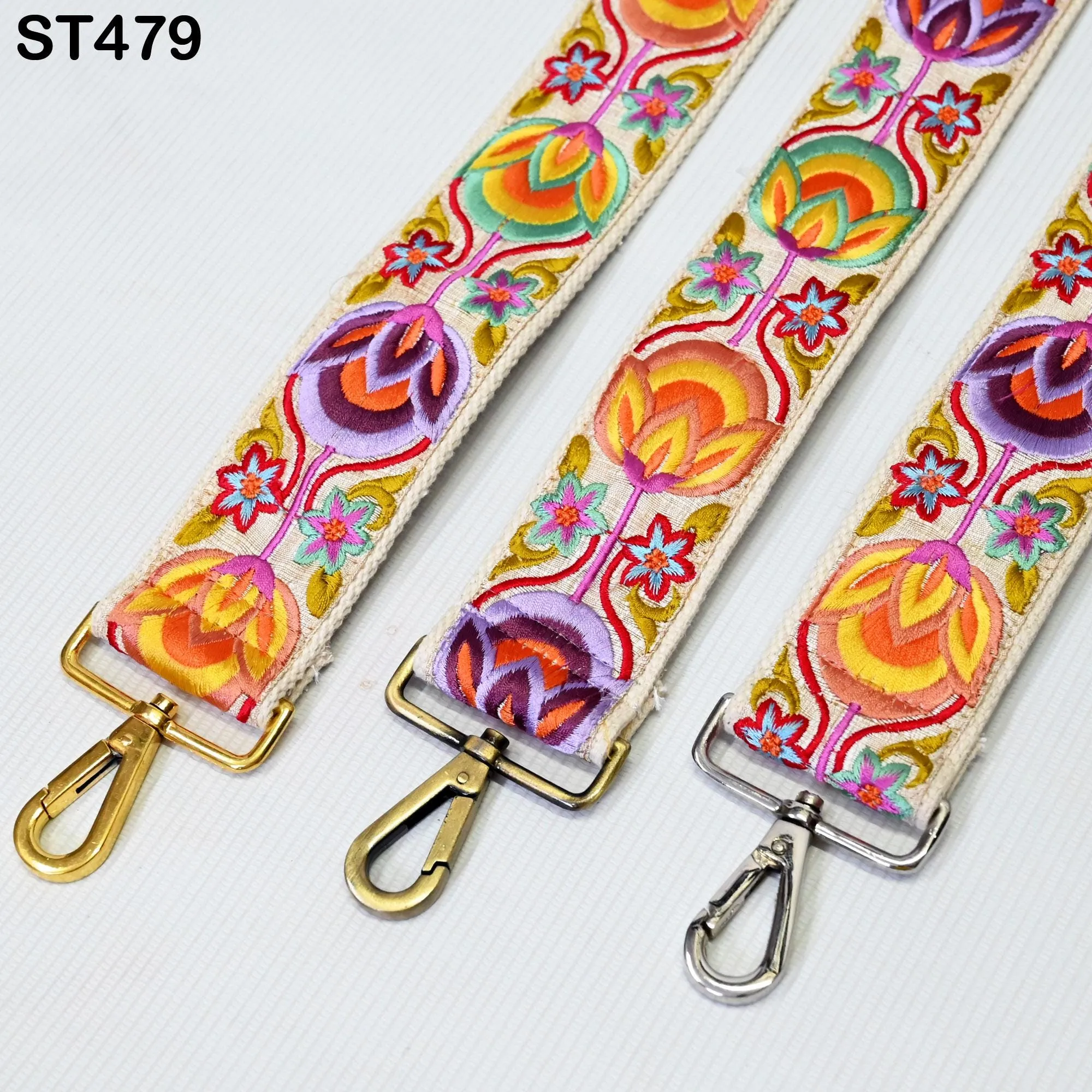 Gift for Holiday Season Replacement Handbag Bag Strap Embroidered Camera Strap Crossbody Strap for Purses Embroidery Adjustable Guitar Strap
