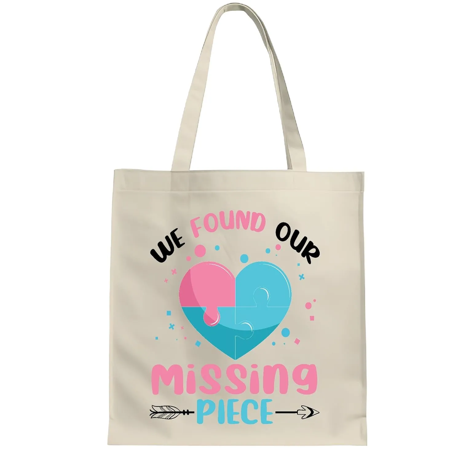 Gifts for Adoption Families Celebrate Adoption Day with Funny Quotes and Adoptive Parent Appreciation Foster to Adopt Natural White Multicolor Canvas Tote Bag