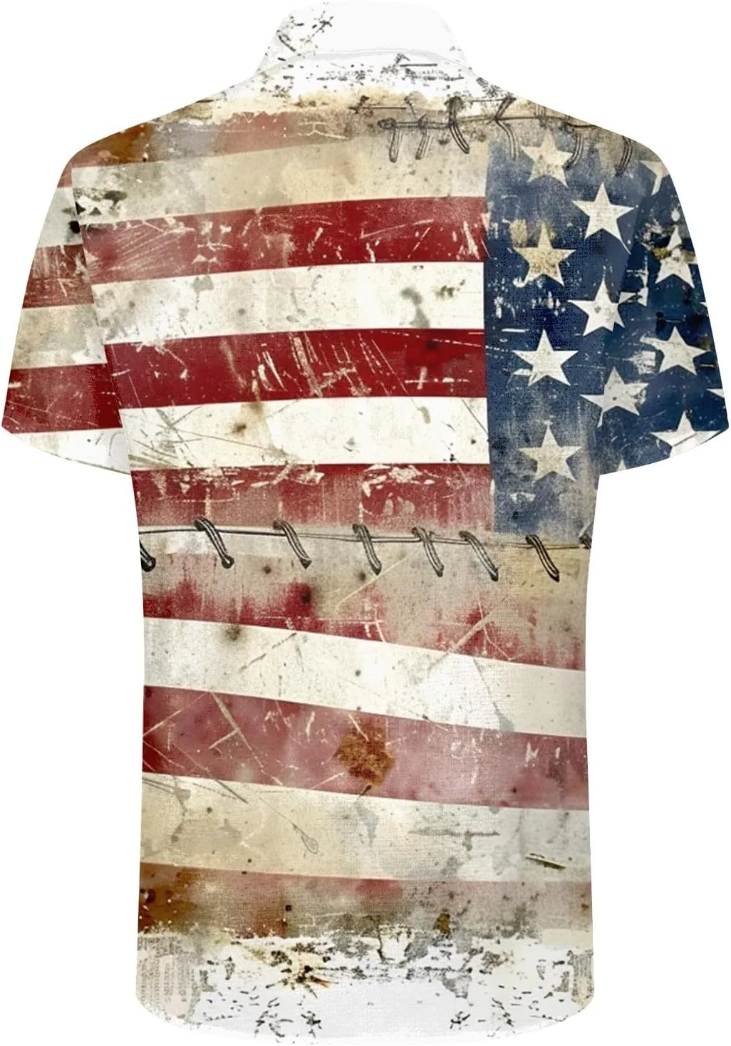 GOKKILRW 4th of July Womens Shirts USA Patriotic Outfits Button Down Short Sleeve Funny Hawaiian T-Shirts Beach Travel Tops