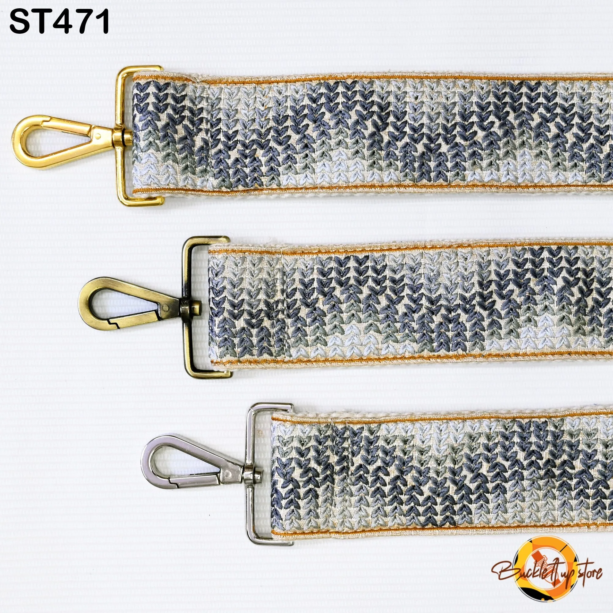 Grey Replacement Purse Strap Embroidery Crossbody Strap for Purses Embroidered Bag Strap Boho Guitar Strap Handbag Strap Gift for Sister